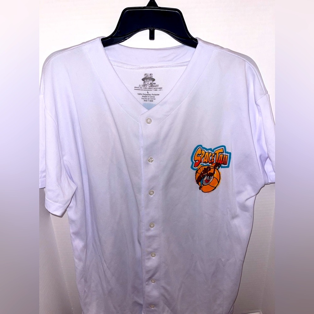 White Space Jam baseball tee